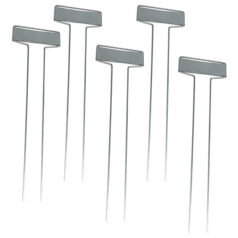 

25Pcs Metal Plant Labels Garden Markers Tags T Type Plant Tags Markers Set (L,Silver)