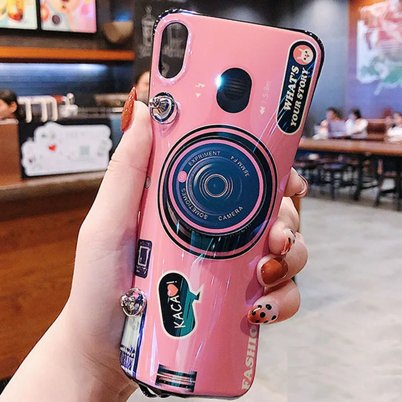 Camera Phone Case For Xiaomi Mi9 pro 9se Redmi 7a Note 8 7 Pro Go 6 6a 5a 5plus 4x Note5 6pro Note6 Y2 3 Soft Tpu Cover Lanyard |