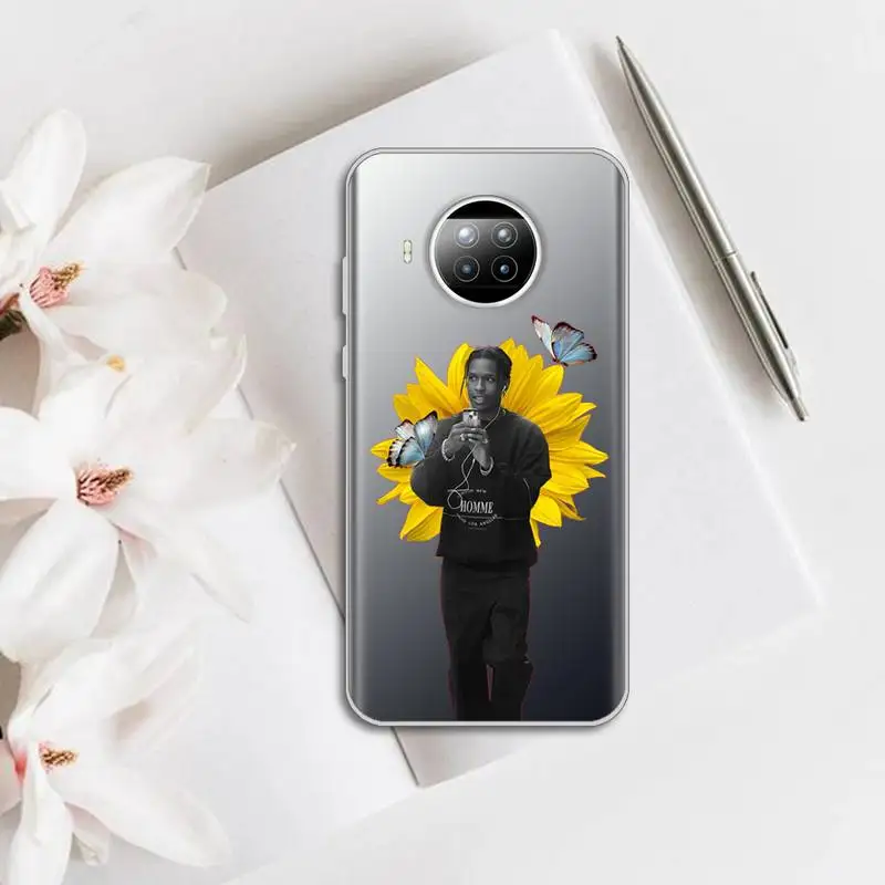 

ASAP Mob Asap Rocky Rapper Phone Case Transparent for Xiaomi Redmi note 10 t 8 9 pro lite 11