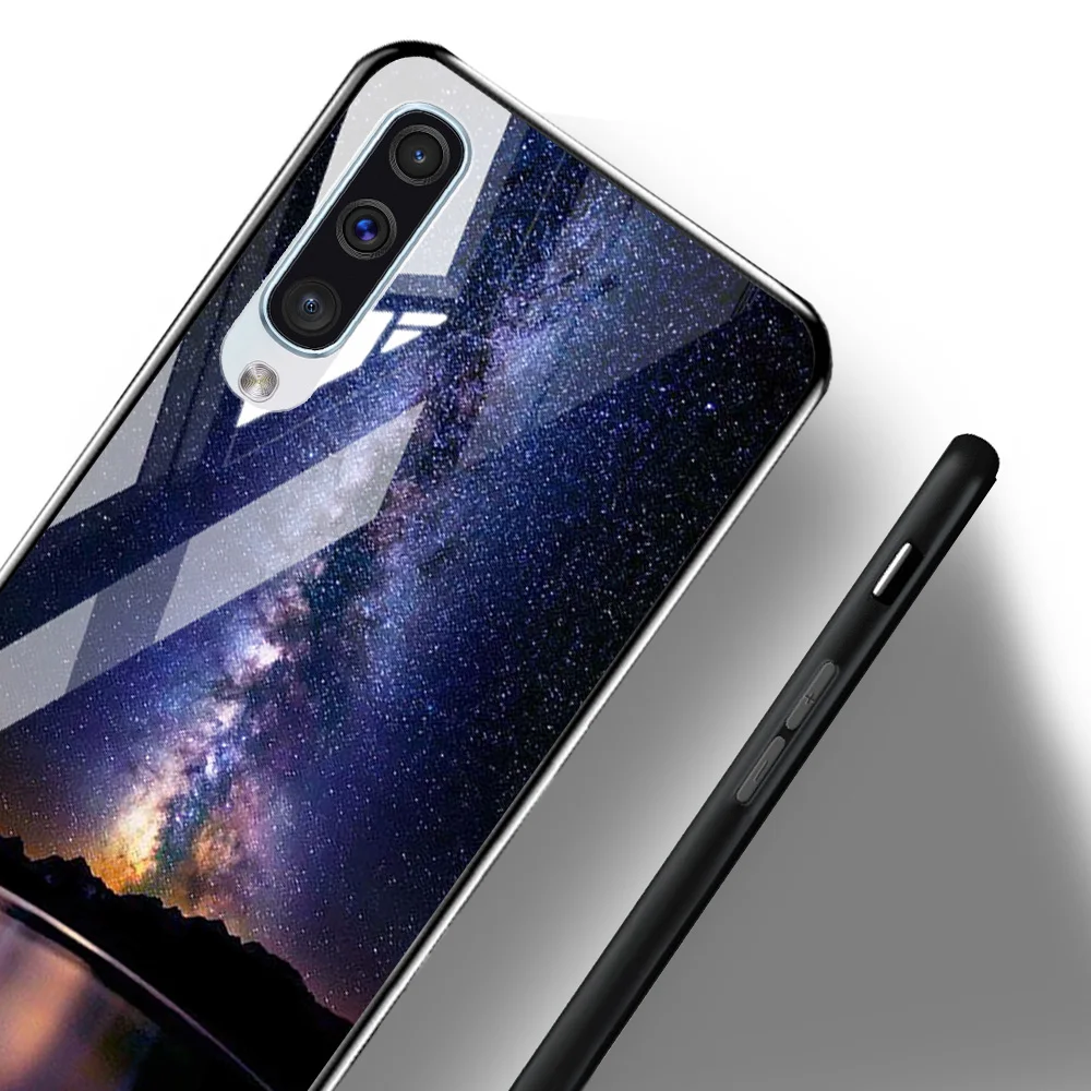 Чехол из закаленного стекла для Samsung Galaxy A51 A71 A50 A70 A40 A30 A20 A30s A60 A10 A80 A90 5G A50s A20s A10s A7
