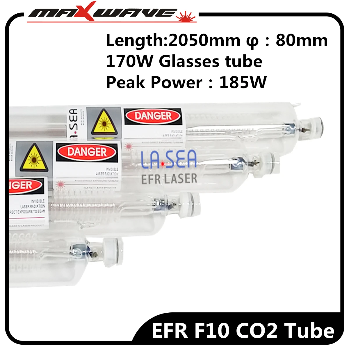EFR CO2 лазерная трубка F10 170 Вт Длина 2050 мм диаметр 80 используется для лазерной