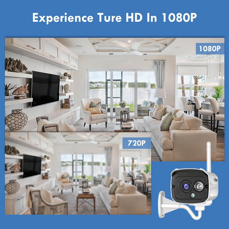 Беспроводная камера видеонаблюдения Sricam SH024 1080P Wi Fi IP 2 МП водонепроницаемая