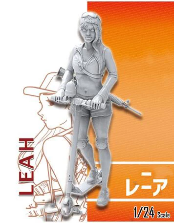 1/24 75 мм старинная Leah стоячая современная модель из Смолы Миниатюрная gk
