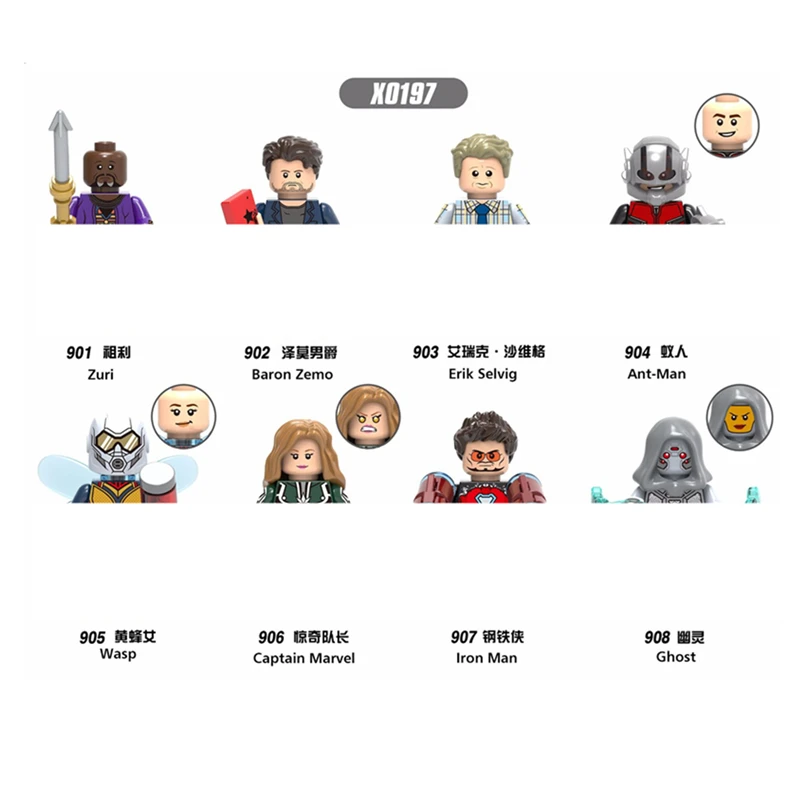 Экшн-фигурки антенман васп X0197 мини-фигурки героев из серии Супергерои Zu лиземо