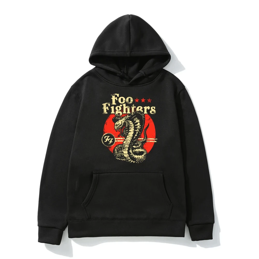 

Foo FightersRetro Cobra Sweatshirt Rock Band Lycra Popular Super Dalian Hoodie Men Digital Occident Print Fashion Hooded Sweater