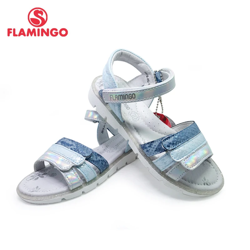 Летние детские сандалии с принтом Фламинго 2020 повседневные туфли принцессы на