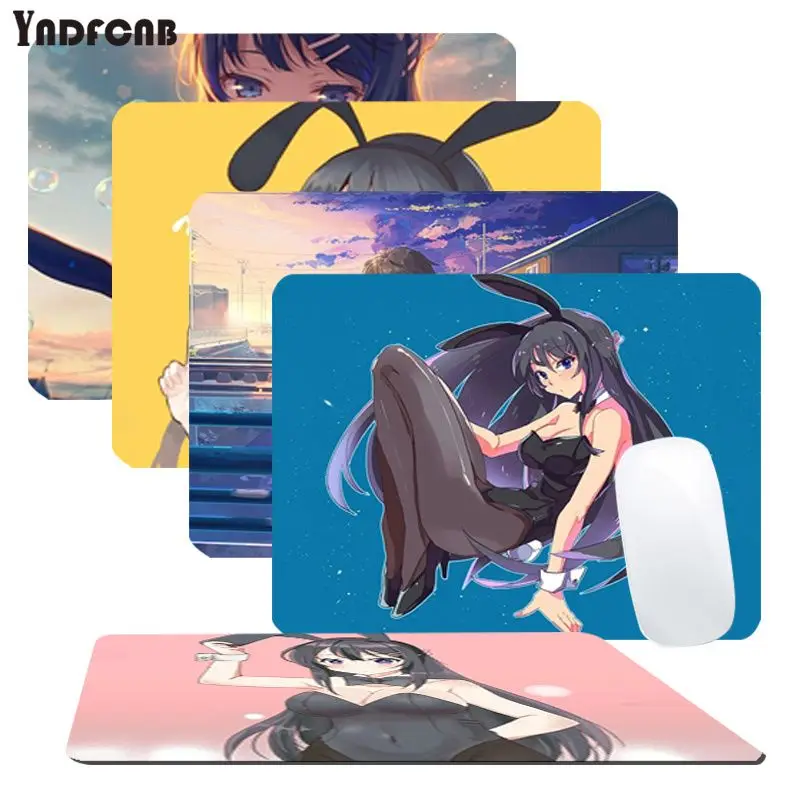 

YNDFCNB Rascal Does Not Dream Of Bunny Girl Beautiful Anime Mouse Mat for Overwatchs Writing Pad Desktops Mate gaming mouse pad
