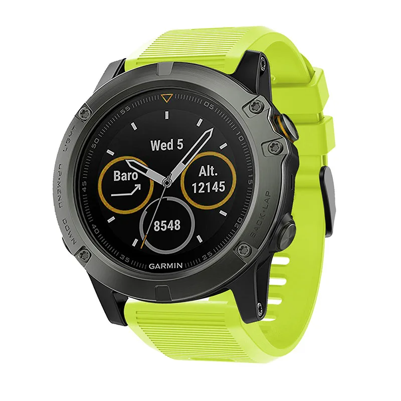 Красочные ремешок для смарт-часов Garmin Fenix 6X Pro 5X плюс 3 HR часы 26 мм быстросъемный