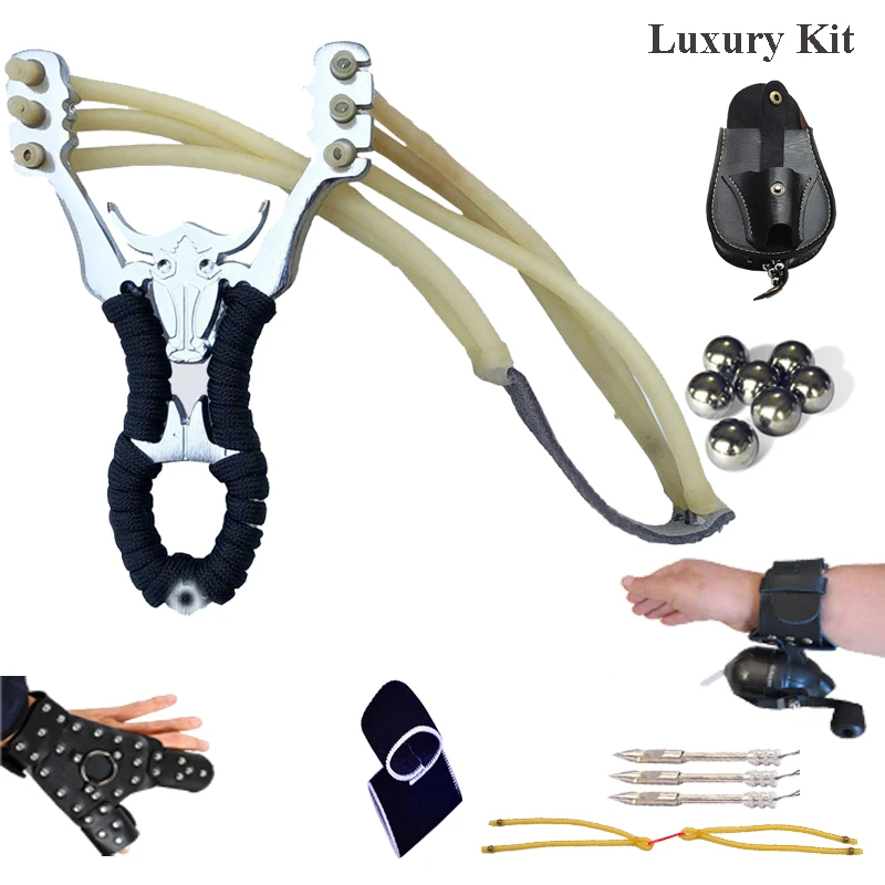 Рогатка охотничий рыболовный лук мощная катапульта поддержка Рыболовная