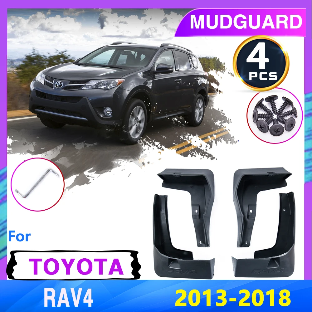 

Mudflaps Mudguards Fender for Toyota RAV4 RAV 4 XA40 40 2013~2018 2014 2015 2016 2017 4th Mud Guards Flaps Car Accessories Goods