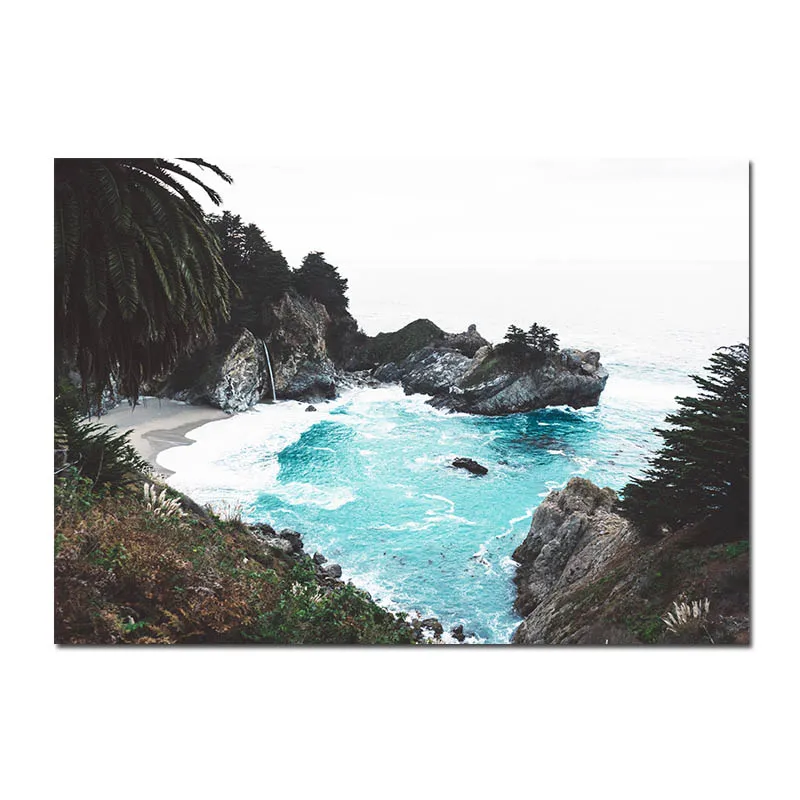 Плакат в скандинавском стиле Nordic океан мост ананас стены граффити Печать на