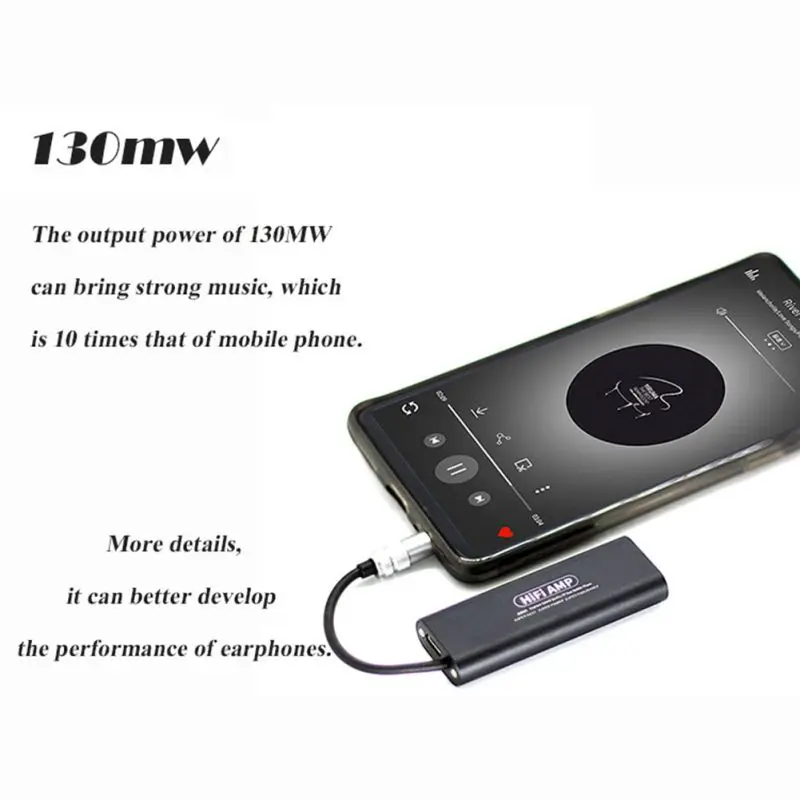 Небольшой аудио HiFi усилитель перезаряжаемый стерео наушники усилитель мощности
