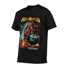 Helloween лучше чем необработанный черный металлический ремешок аниме Мужская футболка оверсайз футболка Тюлевая блузка Манга