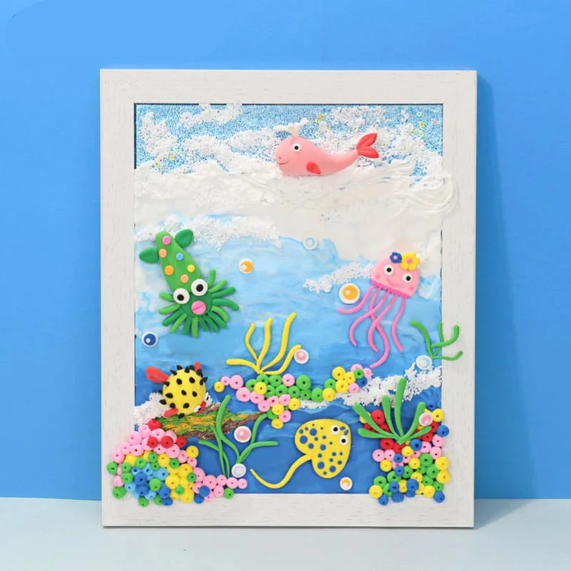 Craft Painting 11 Детские игрушки для девочек Материалы для творчества много Глины живопись DIY Детская Игрушка Искусство и ремесла для детских игрушек Детский сад Новинка - Цвет: Craft Painting 11