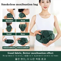 skin friendly cotton smokeless moxibustion bag moxa burner copper box warm acupuncture heating therapy body acupoint massage