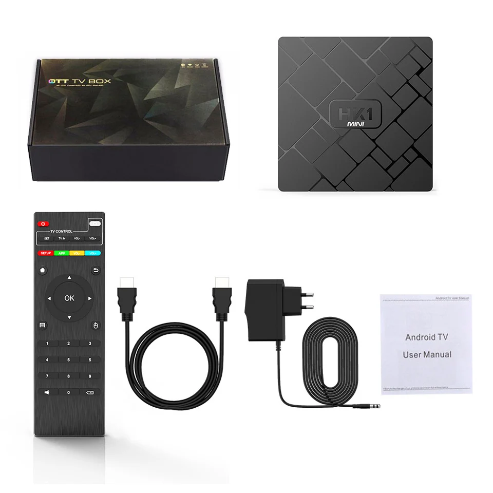 

HK1MINI Android 8.1 Smart TV Box 4K HD RK3229 Quad Core 2G 16G Wifi 2.4G Android TV Set Top Box H.265/HEVC Media Player HK1MINI