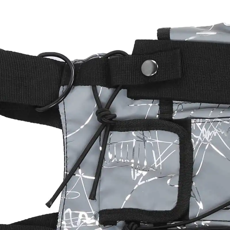 Многофункциональный жилет из светоотражающей ткани тактический с регулируемым