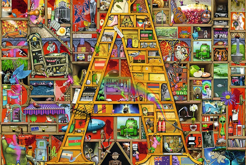 Деревянный пазл 1000 шт. большие сложные Обучающие игрушки взрослые снятие стресса