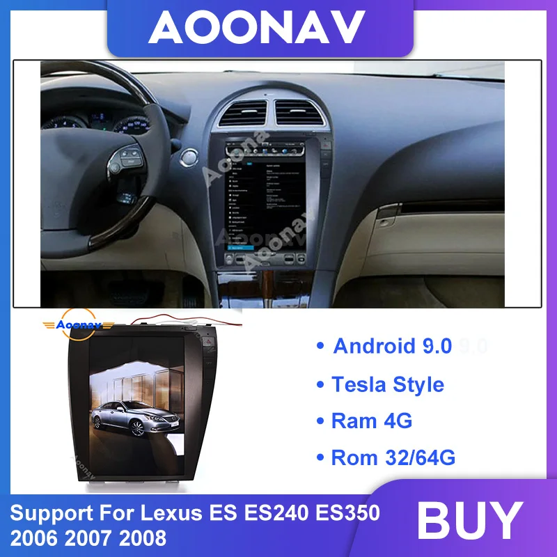 

Автомобильный HD tesla вертикальный экран GPS автомобильный радиоплеер для Lexus ES ES240 ES350 2006-2008 Видео Аудио мультимедийный плеер головное устройст...