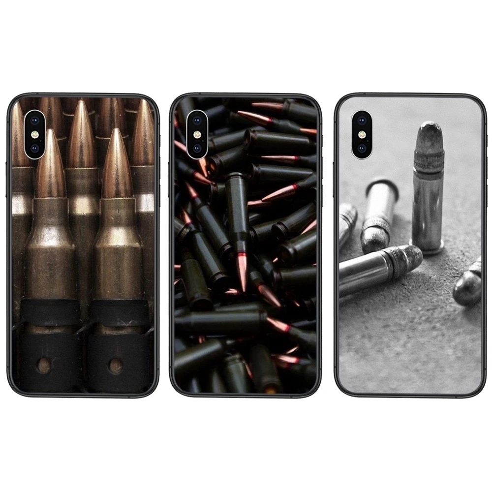 Чехол для сотового телефона Армейские пули оружия фаната Apple iPhone X XR XS 11 12Pro Mini MAX 5S