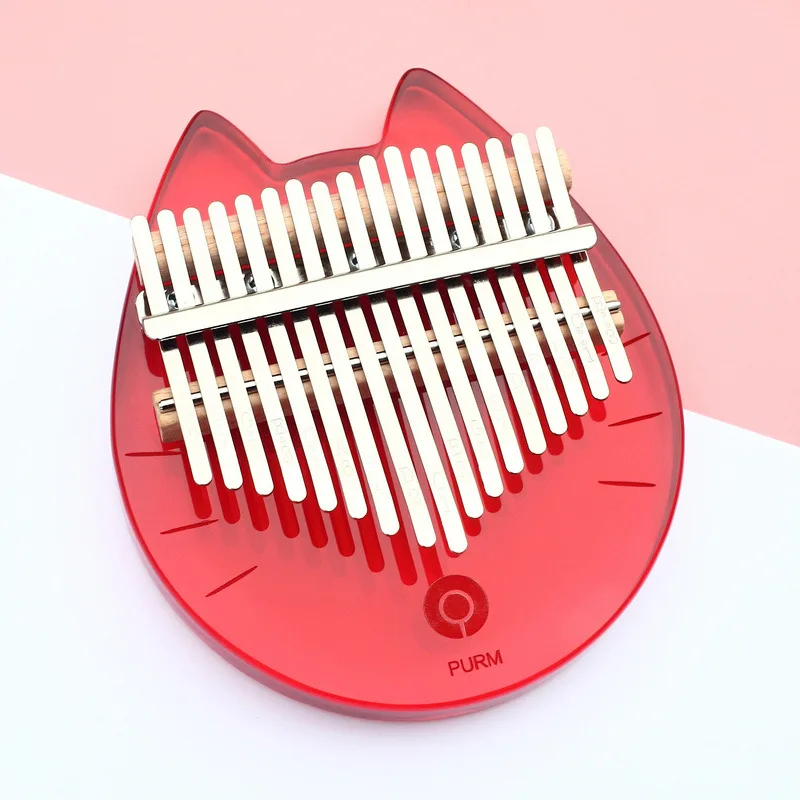 Новая пурпурная синяя кристальная 17 клавиш Kalimba акриловое пианино для большого