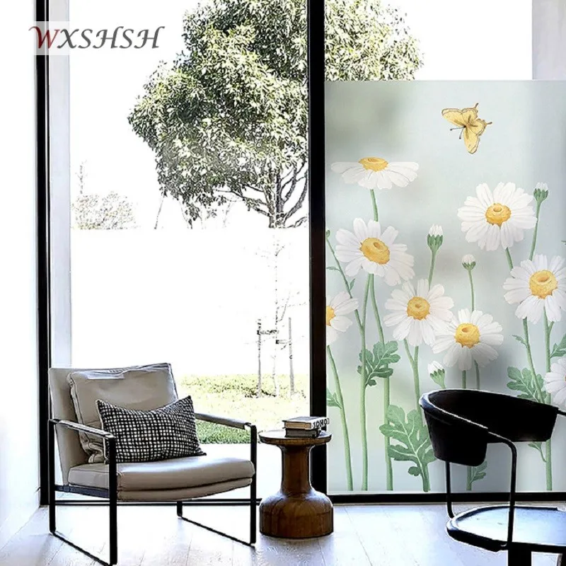 Статическая липкая оконная наклейка по индивидуальному размеру с узором