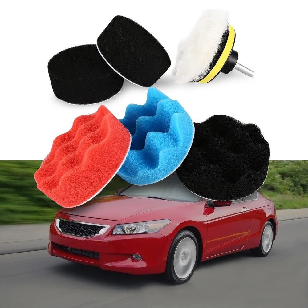 

Car beauty sponge polishing disc polishing wheel paint waxing sponge ball 3 4 5 6 7 inch 7 pieces 8 pieces set