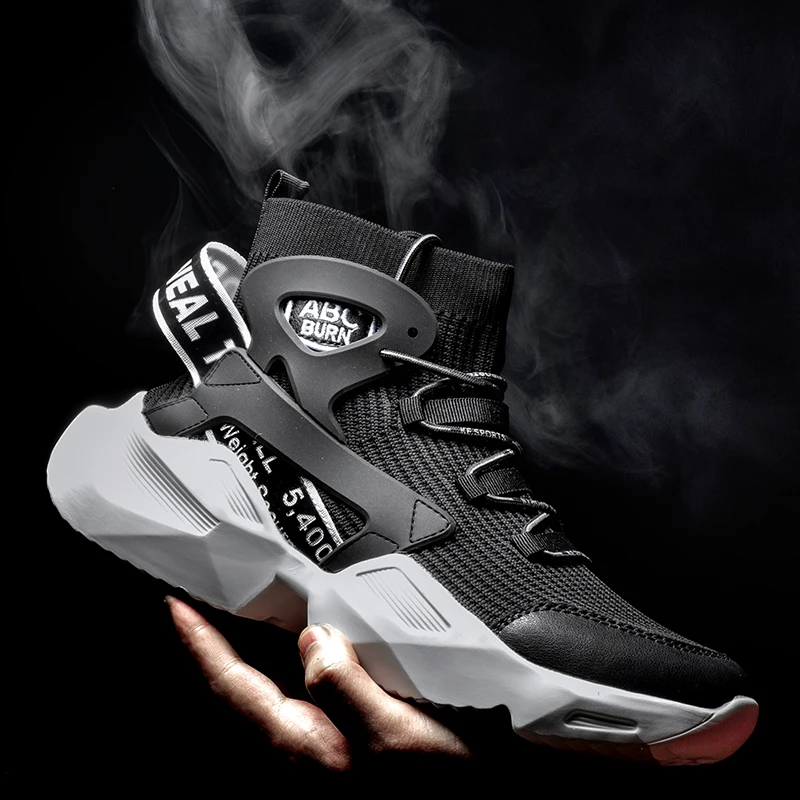 

Man Sneakers High Quality Breathable Height Increasing Men's Sport Shoes Thick Bottom Damping Gym Training Outdoor Jogging Shoes