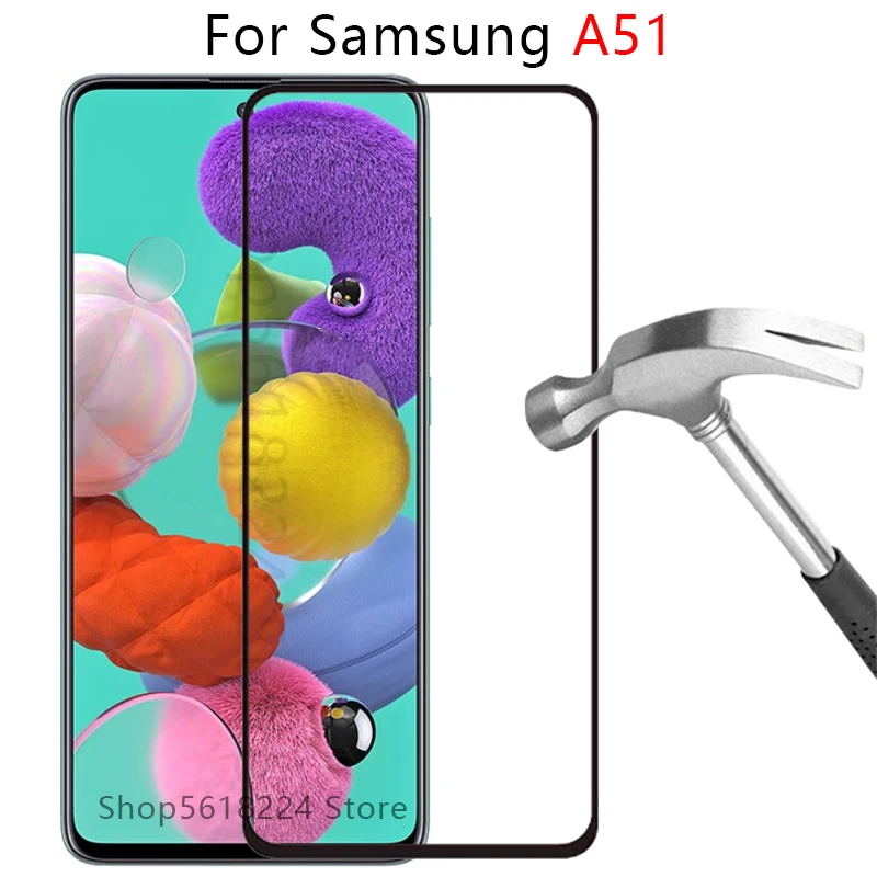 

case for samsung a51 cover tempered glass on galaxy a 51 51a samsunga51 screen protector sm-a515f a515 samsun samsumg sansung 3d