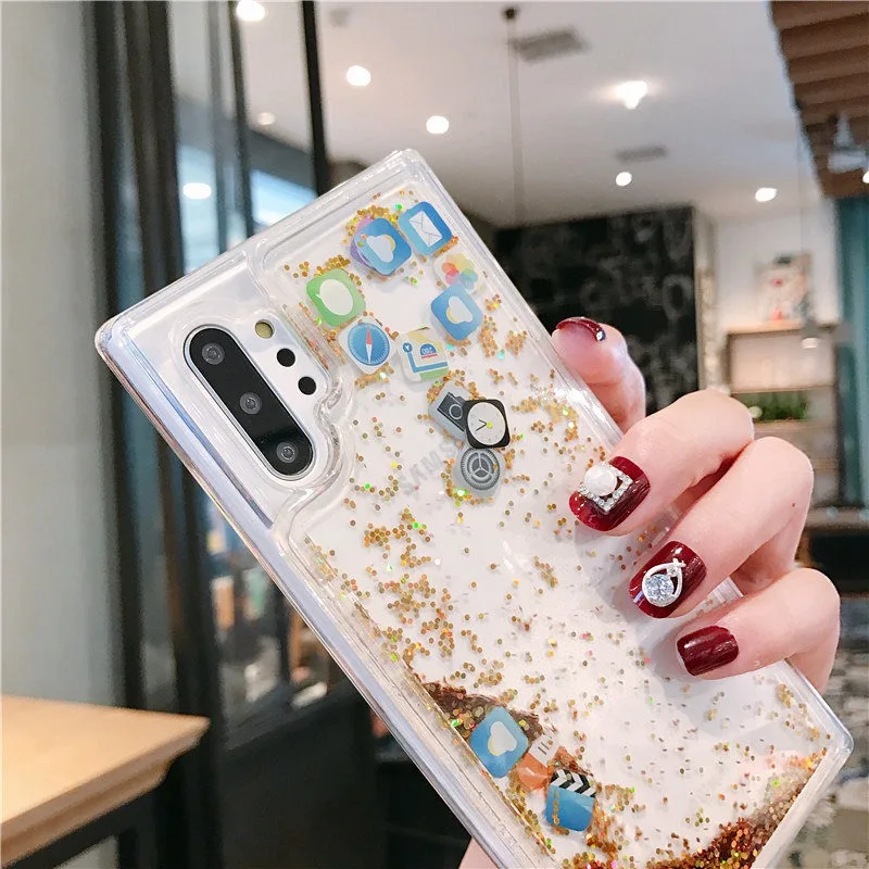 Чехол для телефона Samsung Note10 Note 10 Pro Note9 Note8 Quicksand S10 S9 S8 S10plus S9plus S8plus S10lite