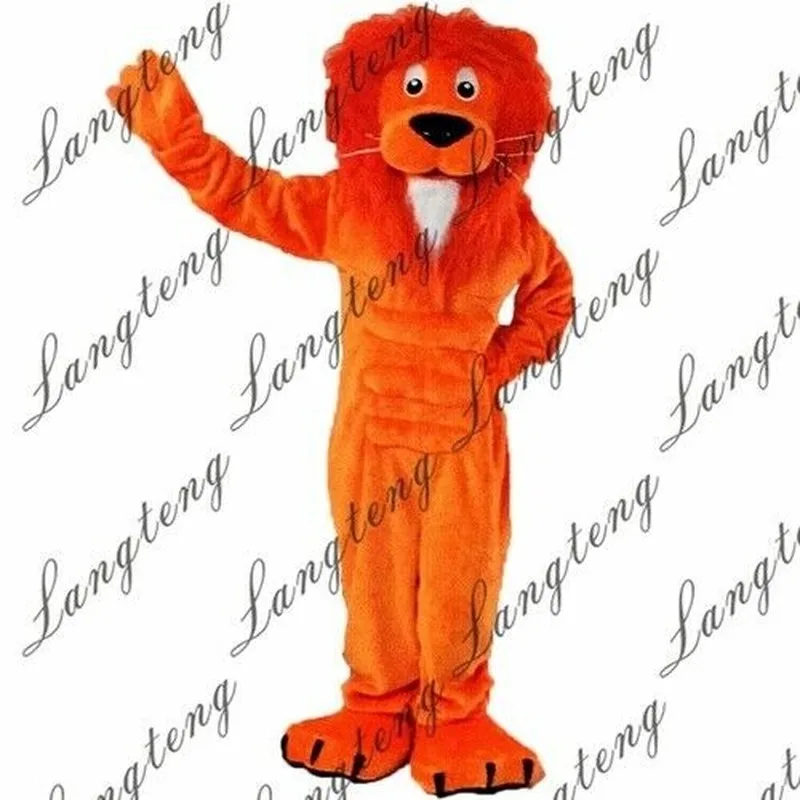 

New Carnival Mascot Halloween Orange Lion Cosplay Performance Costume Adult Use Birthday Party Advertising Parade Prop Set