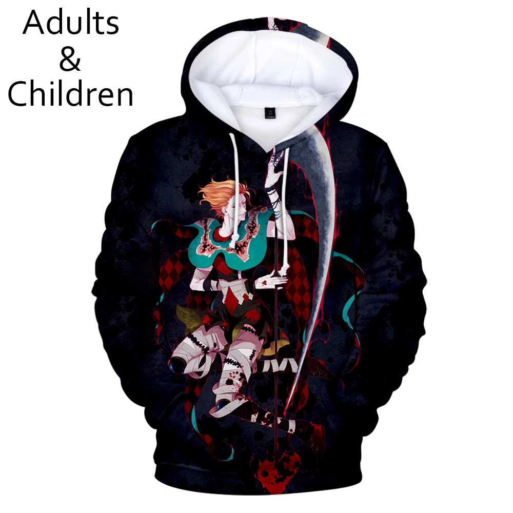 Повседневные толстовки с капюшоном 3D Hisoka для мужчин и женщин новая модная