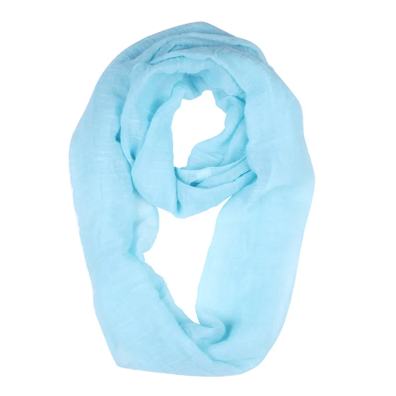 Детский шарф из вискозы детский однотонный хлопка для девочек и мальчиков 19