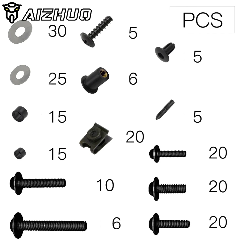 Motorcycle Fairing Bolts Screws Body Spring Kit For YAMAHA DT125RR DT125R XS400 C/E XS250SE XS 400 XS400SE TDR250 DT TDR | Автомобили и