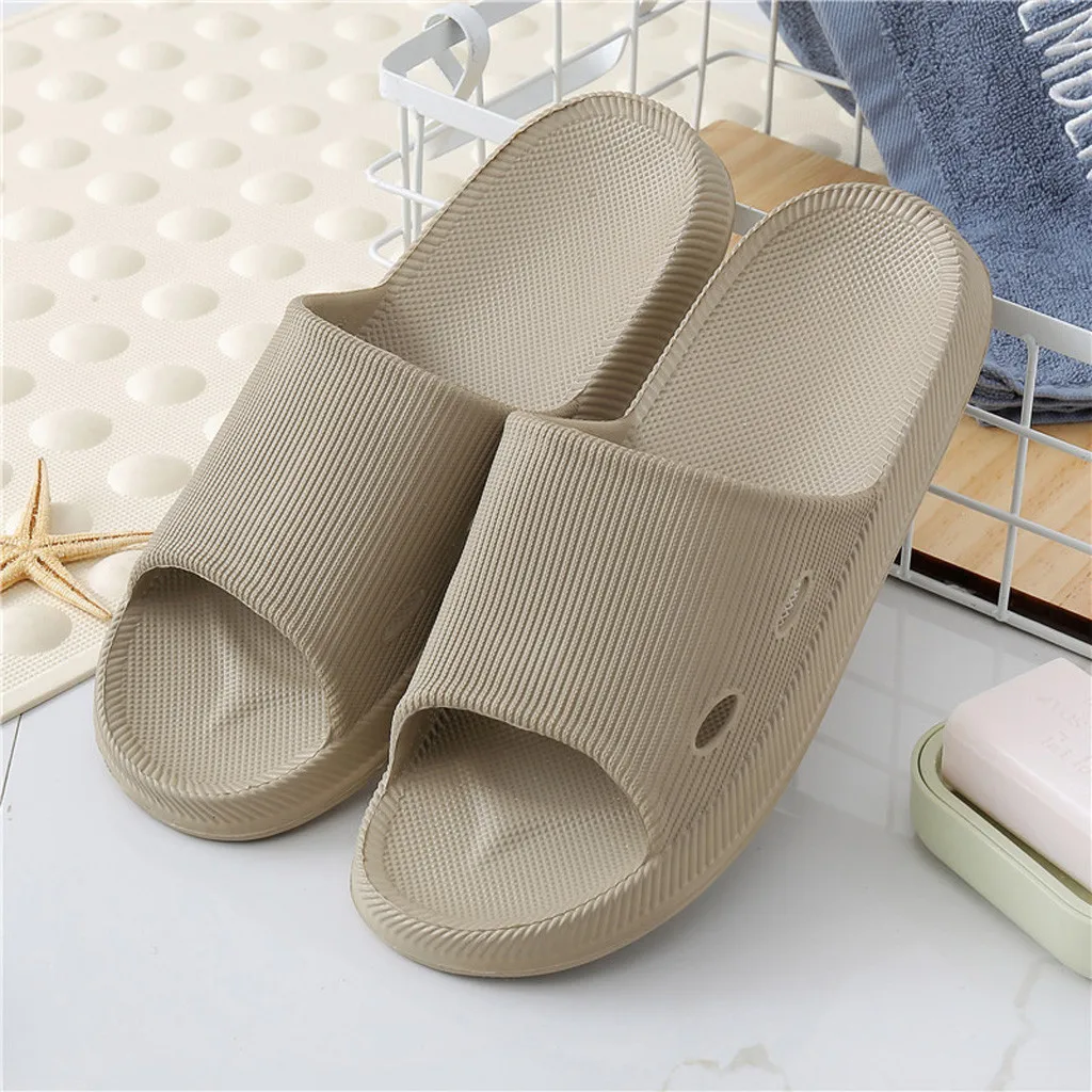 

SAGACE Men's Slipper Men Large Size Casual Home Plus Velvet Warm Shoes Comfortable Slippers Soft Lightweight Bath Slipper