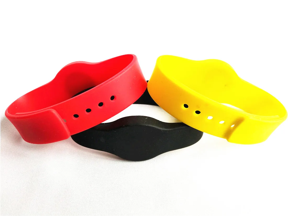 1Pcs 13.56MHz S50 Silicone Waterproof Wristband Watch Type ISO14443A NFC RFID Bracelet Many Colors Available | Безопасность и