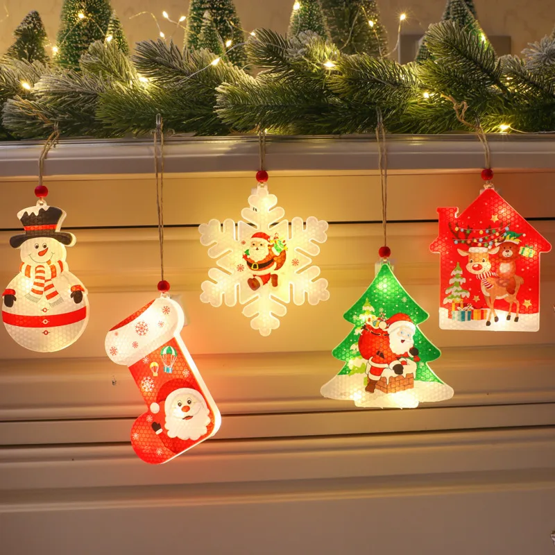 

Xmas LED Light Garland Snowflakes Hanging Window Light Night lamp for Home Party Holiday Light New Year Xmas Decoration
