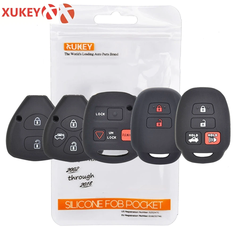 Силиконовый чехол для ключей от машины Toyota Camry Corolla Prado Landcruiser RAV4 Yaris Auris Vios Lexus