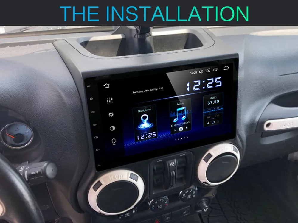 Dasaita 10," ips экран 1Din автомобильный Android 9,0 DSP для Jeep Wrangler радио 2011- HDMI Bluetooth 1080P видео 64G rom MAX6