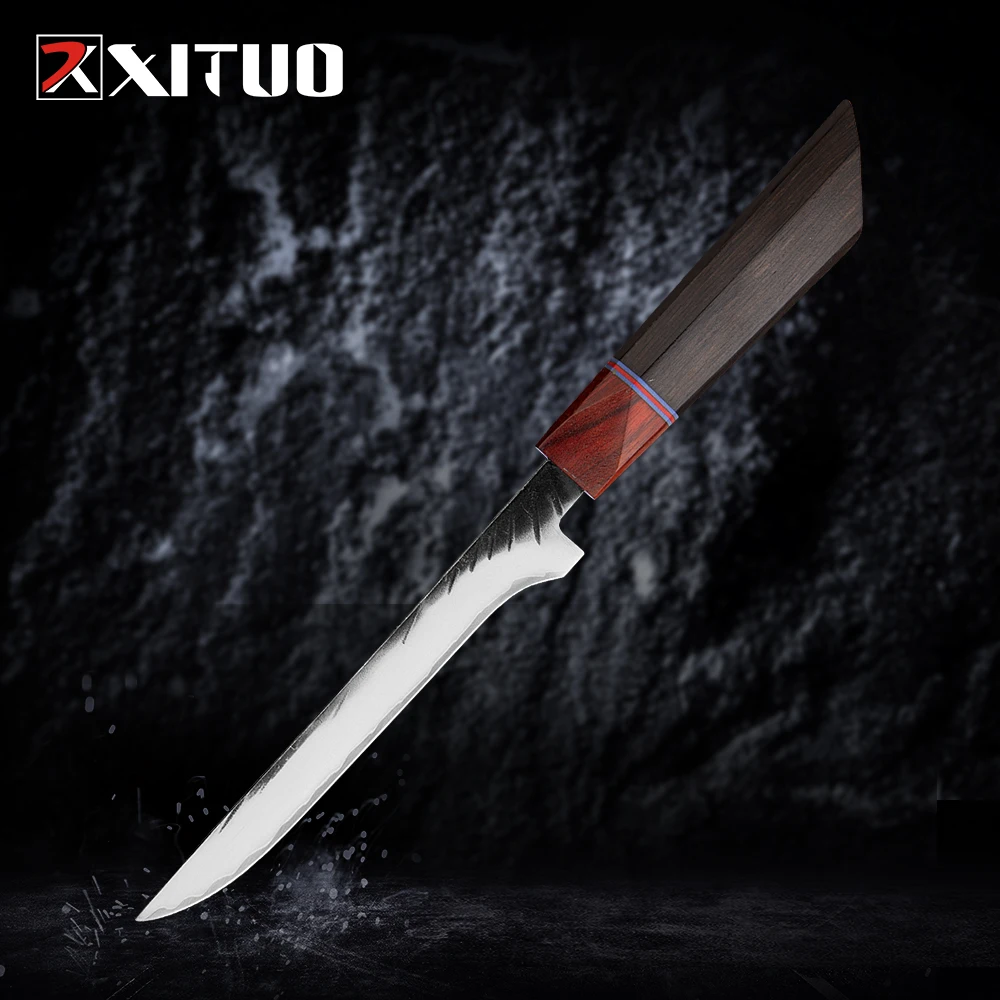 

XITUO 5.5" Kitchen Knife Boning Knife Composite Steel High-quality Material Butcher Knife Flesh Fruit Vegetable Fish Chef Knife