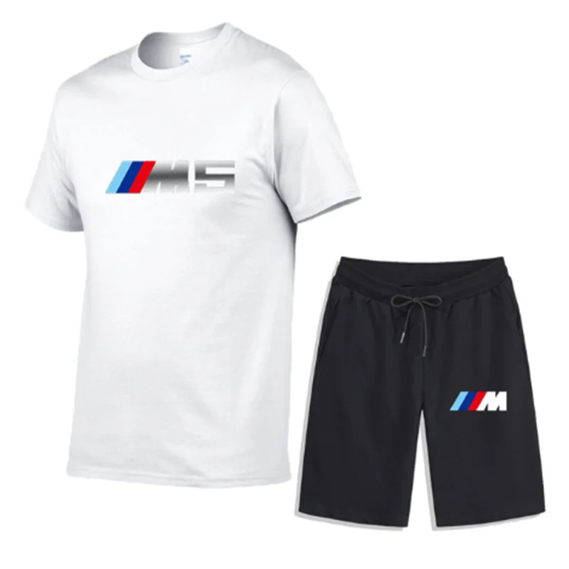 Мужская повседневная спортивная одежда брендовая хлопковая Футболка с принтом и