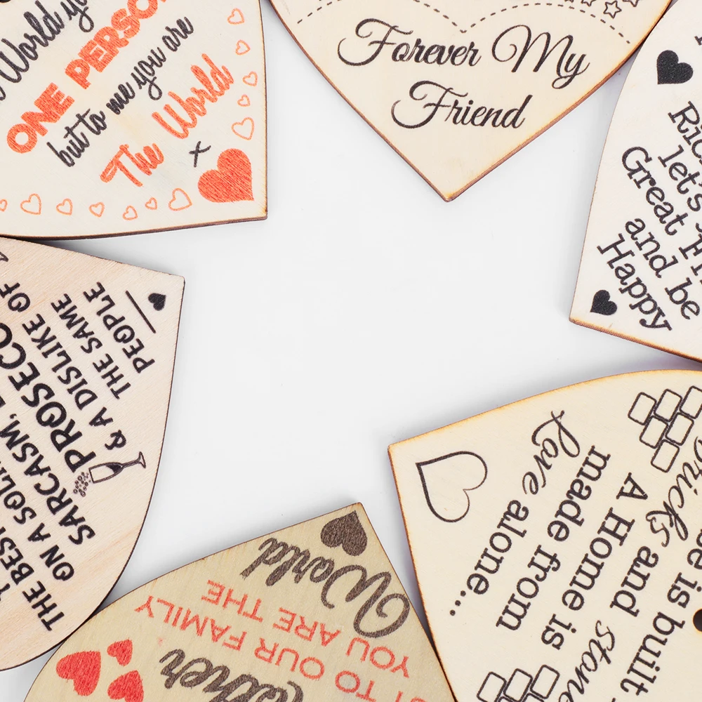 1 шт. деревянная подвесная табличка в форме сердца деревенском стиле праздничная