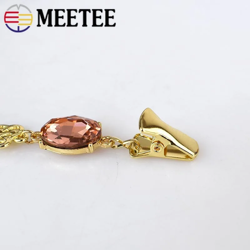 2 шт. Европейский ретро Кристалл кардиган клип одежда стразы декоративные