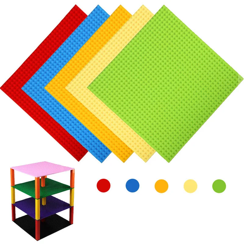 4 шт. классические базовые пластины пластиковые кирпичи совместимые с дорожными