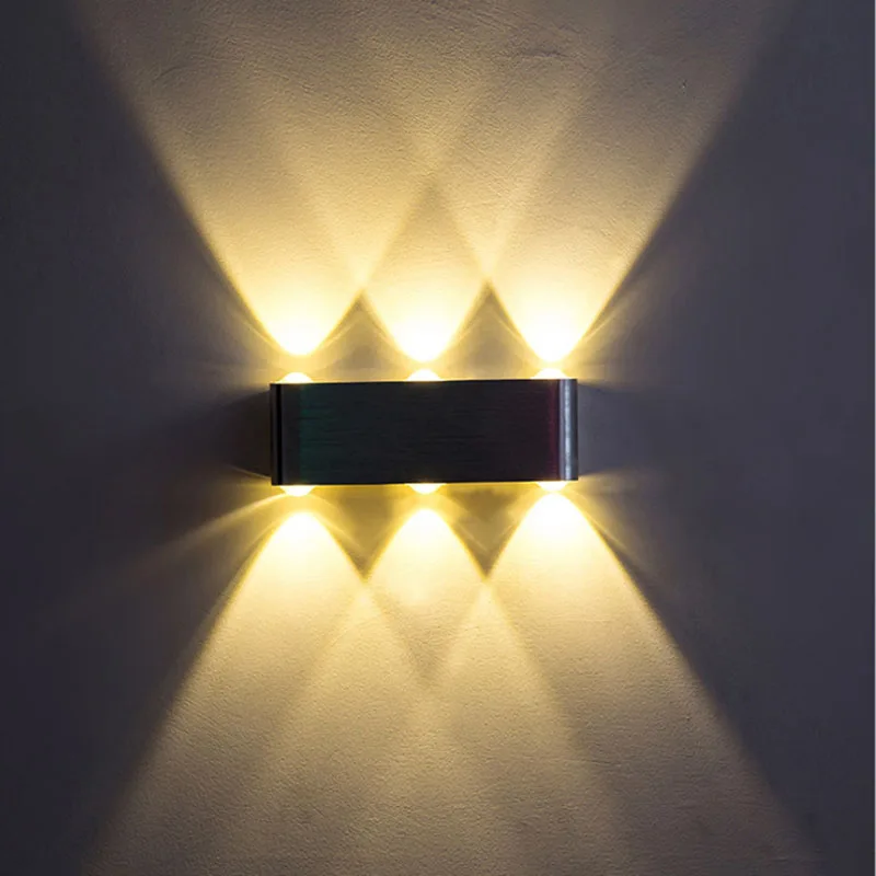

Indoor lighting High Power 6W 8W LED Wall Lamps AC85-265V Aluminum Decorate Wall Sconce Living Room Bedroom LED Wall Light
