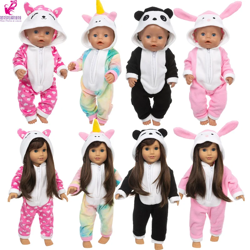 

reborn baby doll clothes pajama 40cm Nenuco Ropa y su Hermanita 18 inch girl doll jumpsuit