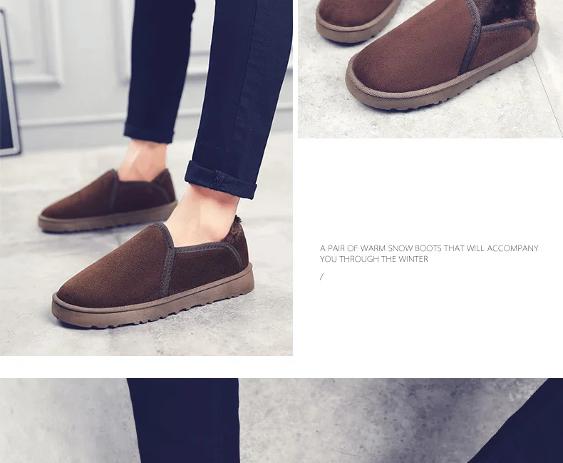 Зимняя обувь для мужчин; Мужская обувь; chaussure homme Hiver Chaussures Scarpe Uomo Invernali Winterschuhe Herren; мех