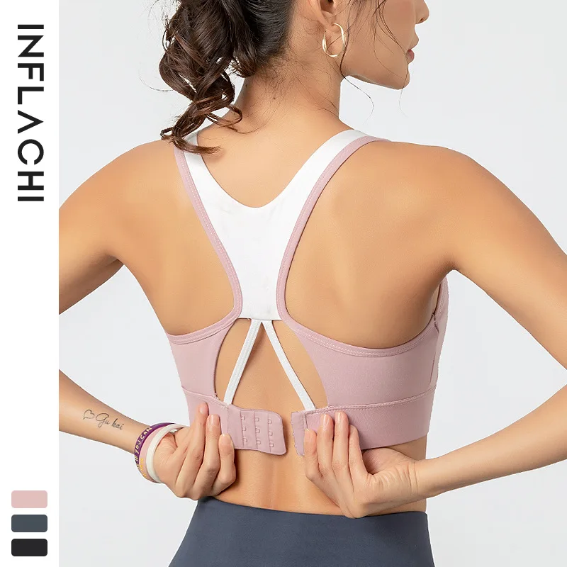 

Shock Proof Woman Yoga Bralette Gathering Sports Adjustable Hollow Out Breathable Camisole Fitness Gym Running Slim Fit Vest