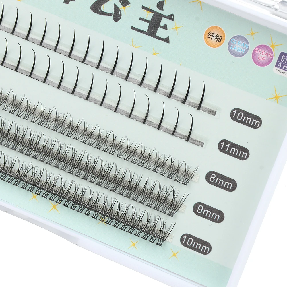 5 рядов смешанных ресниц 2 вида стилей форма и объём готовые объемные веерные