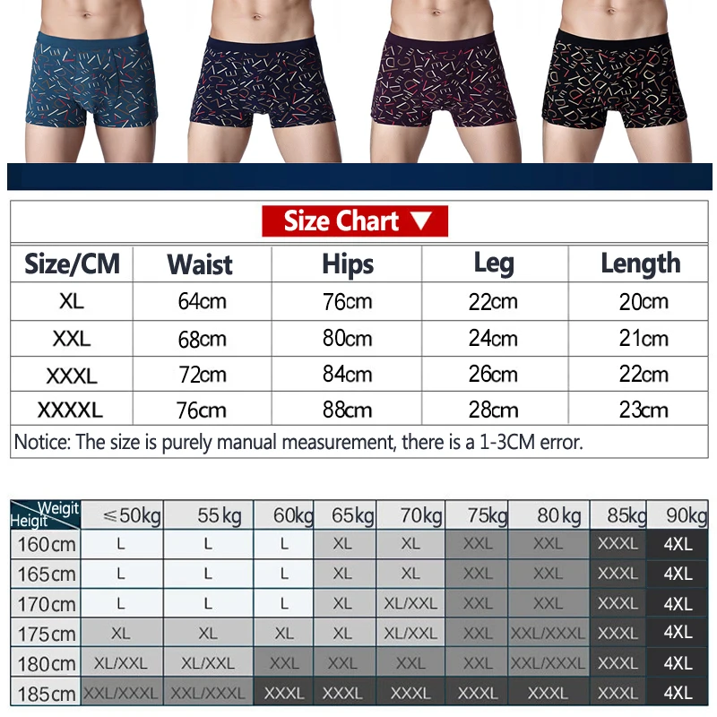 

Cotton Man's Underwear Fashion Letter Panties Sexy Boxer Shorts Comfortable Top Underpants New Recommend One Piece Dropshipping